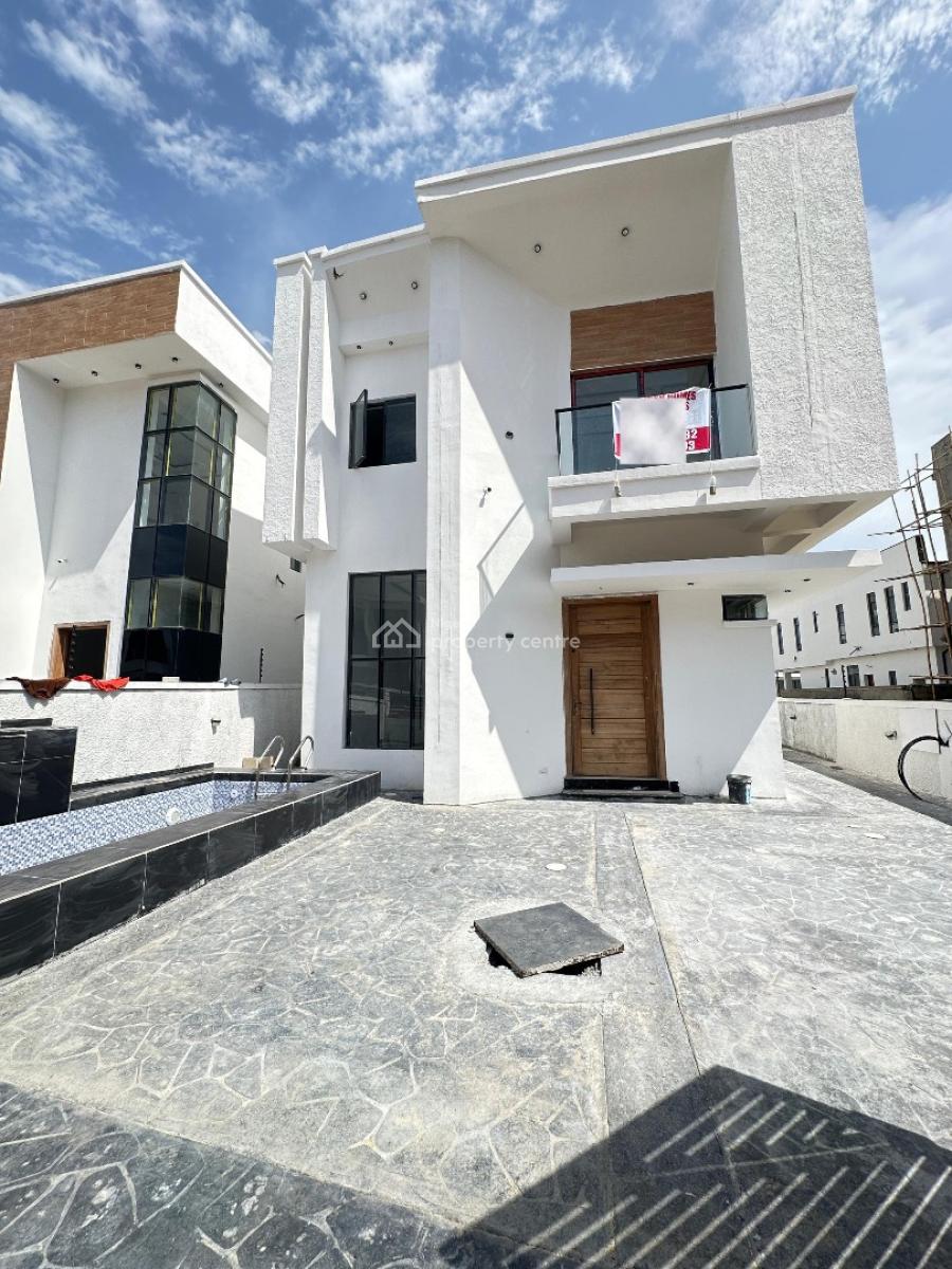 Well-built Spacious Luxury 4 Bedroom Fully Detached Duplex with Bq, Chevron, Lekki, Lagos, Detached Duplex for Sale