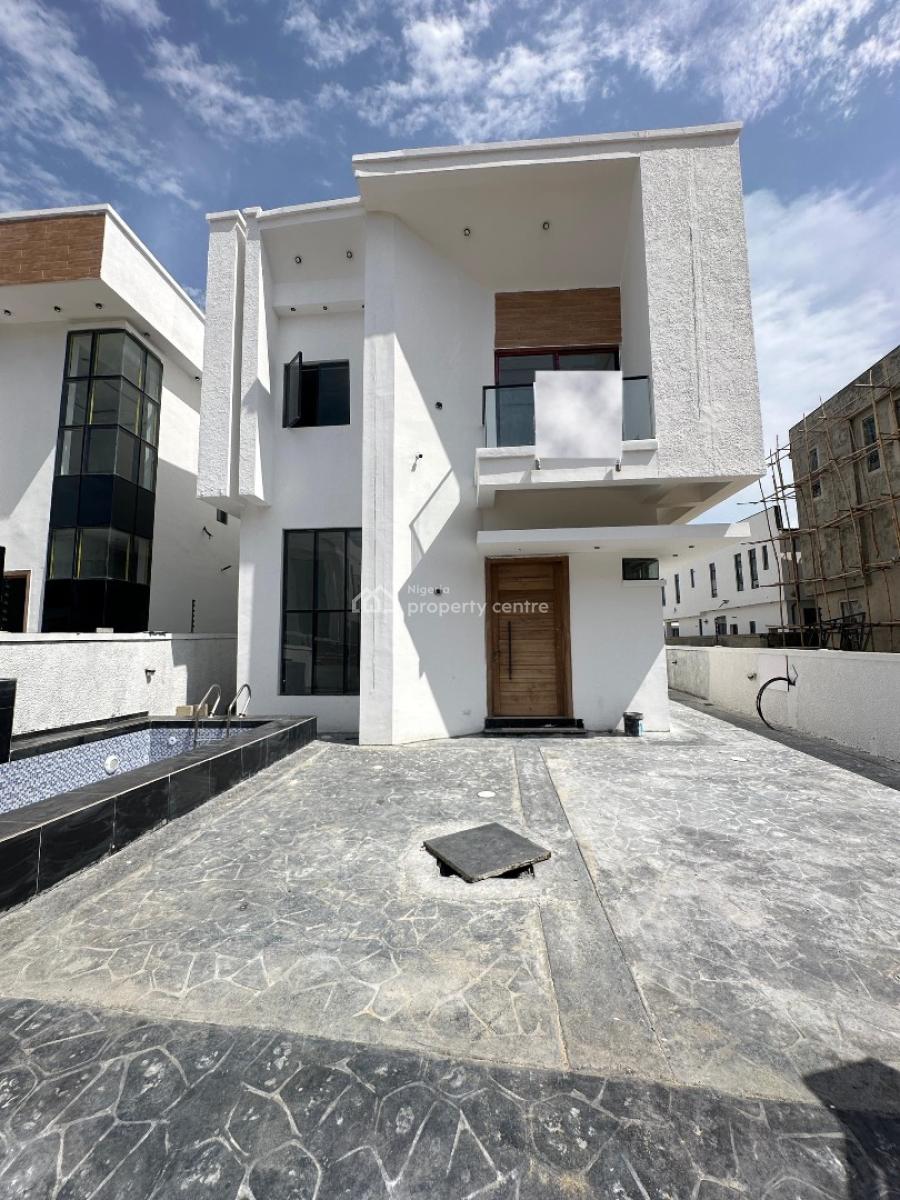 Well-built Spacious Luxury 4 Bedroom Fully Detached Duplex with Bq, Chevron, Lekki, Lagos, Detached Duplex for Sale