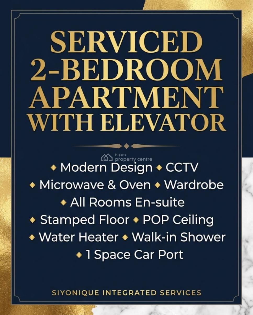 Serviced 2-bedroom Apartment with Elevator Suitable for Invest, Ikate, Lekki, Lagos, Block of Flats for Sale