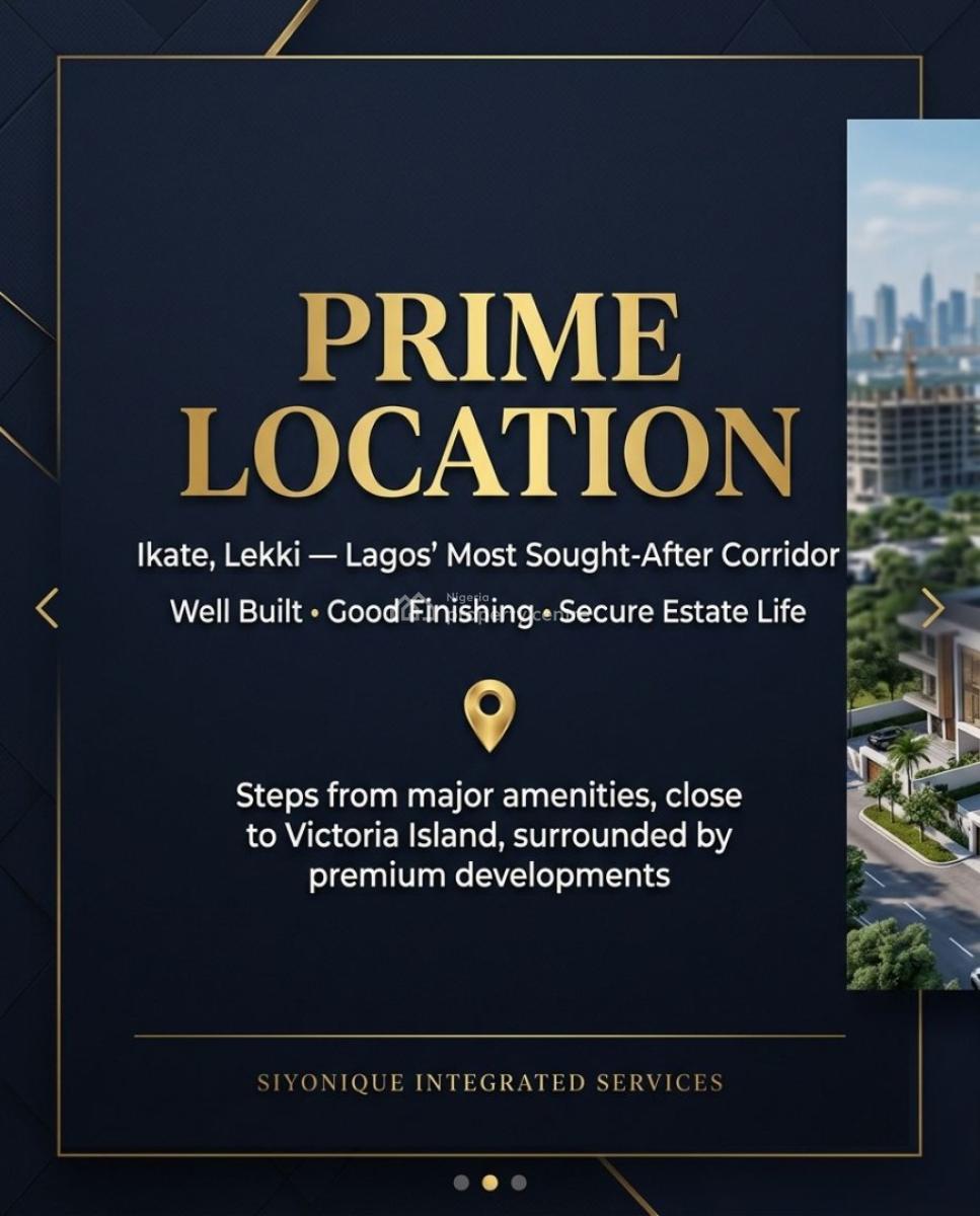 Serviced 2-bedroom Apartment with Elevator Suitable for Invest, Ikate, Lekki, Lagos, Block of Flats for Sale