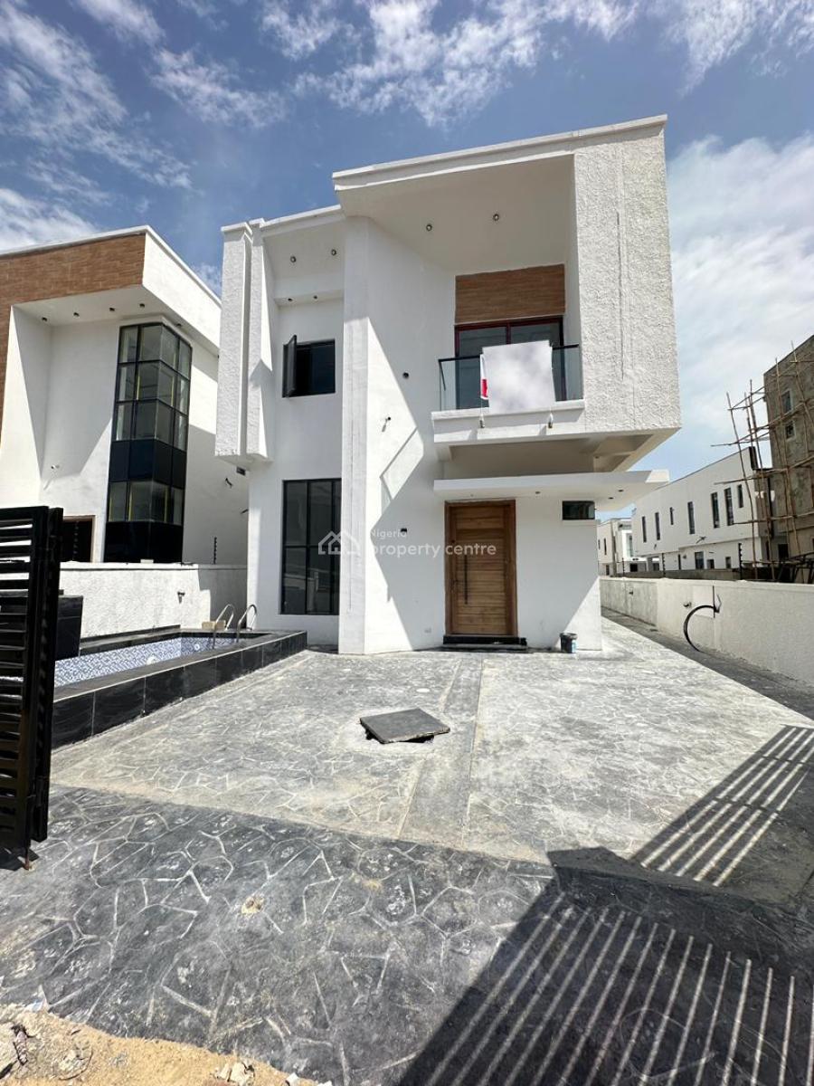Well-built Spacious 4 Bedroom Fully Detached Duplex + Bq, Pool, Chevron, Lekki, Lagos, Detached Duplex for Sale
