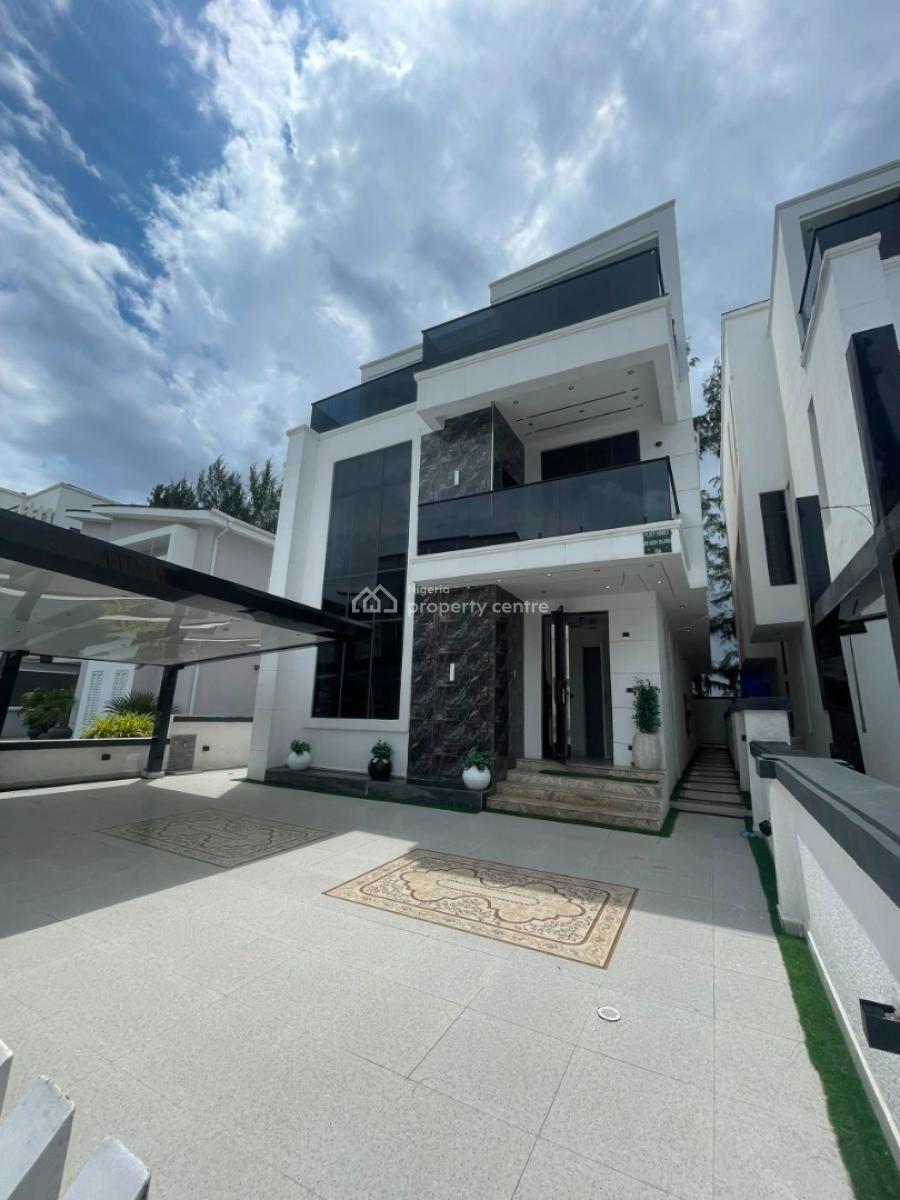 Exquisite Spacious 5 Bedroom Fully Detached Duplex with Bq,cinema,roof, Ikota, Lekki, Lagos, Detached Duplex for Sale