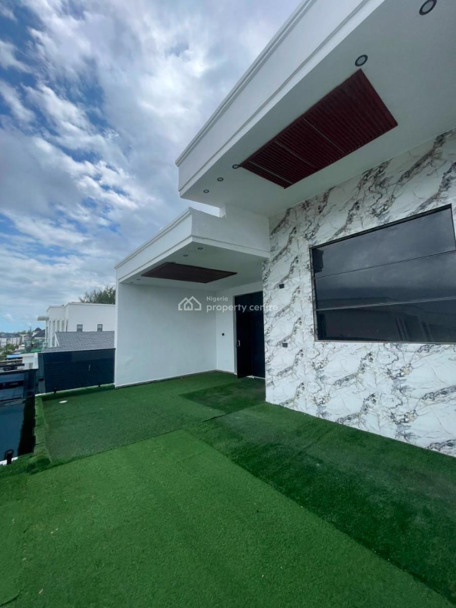 Exquisite Spacious 5 Bedroom Fully Detached Duplex with Bq,cinema,roof, Ikota, Lekki, Lagos, Detached Duplex for Sale