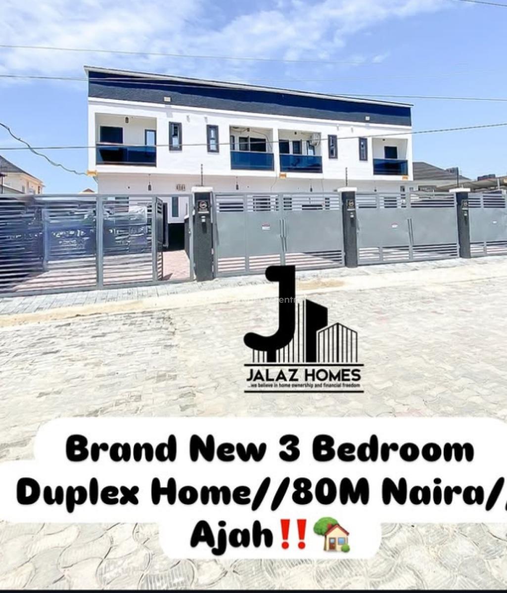 3 Bedroom Terraced Duplex, Ajah, Lekki, Lagos, Terraced Duplex for Sale