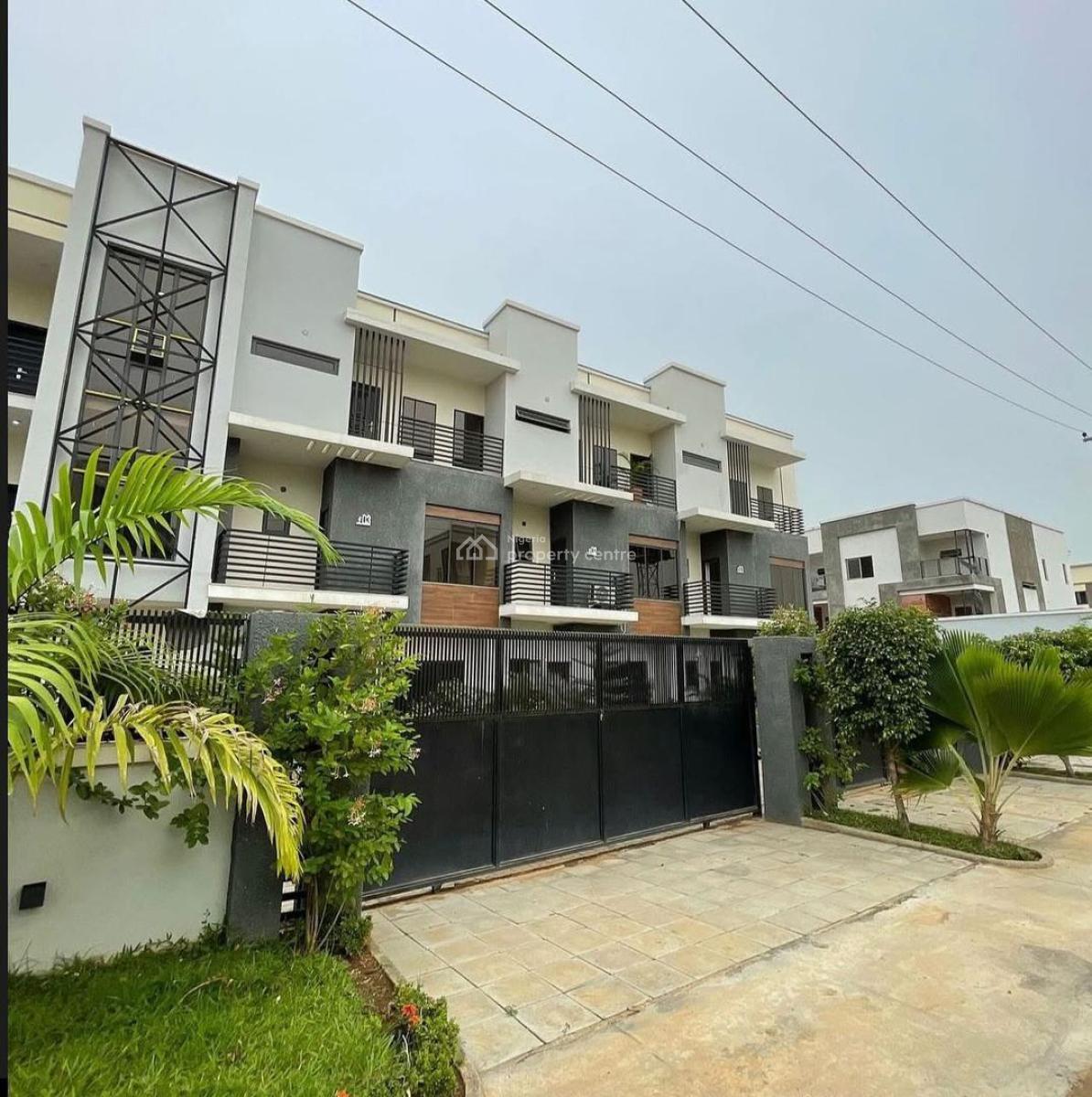 Luxury Cornerpiece 4-bedroom Terrace Duplex with Bq (semi-finished), Life Camp, Abuja, Terraced Duplex for Sale