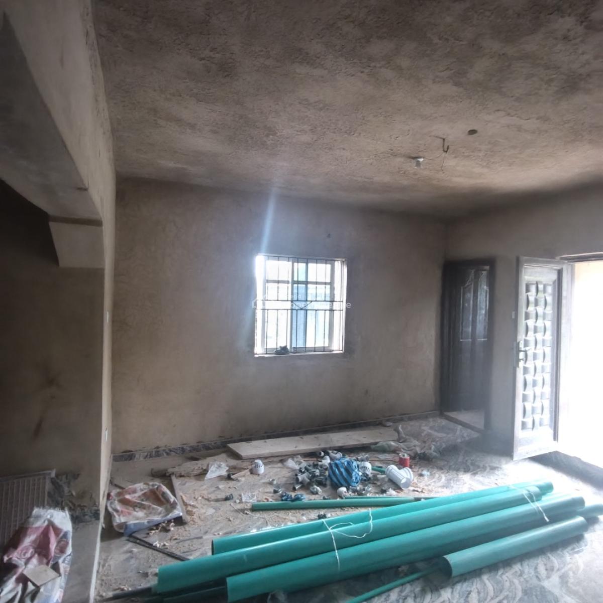 Spacious Mini Flat with Two Toilets & Dining Space, Short Drive From Magboro Bus Stop, Behind Nasfat, Asese, Ibafo, Ogun, Mini Flat (room and Parlour) for Rent