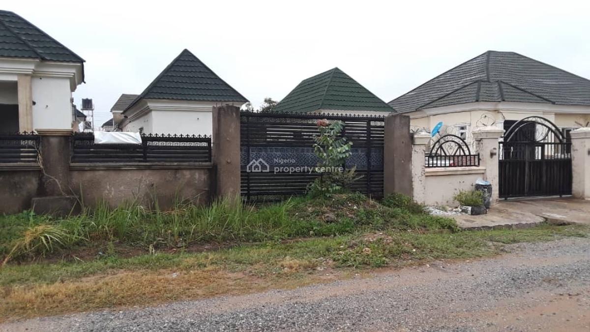 Newly Built 3 Bedroom Bungalow with 1 Bedroom Bq, in an Estate Behind Fha, Lugbe District, Abuja, Detached Bungalow for Sale