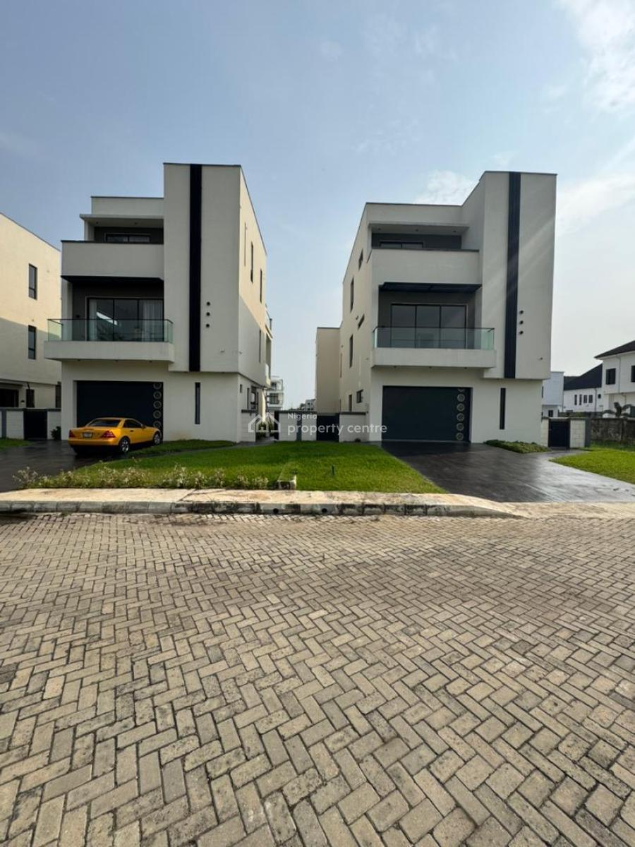 Brand New 5 Bedroom Detached Duplex with Rooftop Lounge, Garage & Bq, Chevron, Vgc, Lekki, Lagos, Detached Duplex for Sale