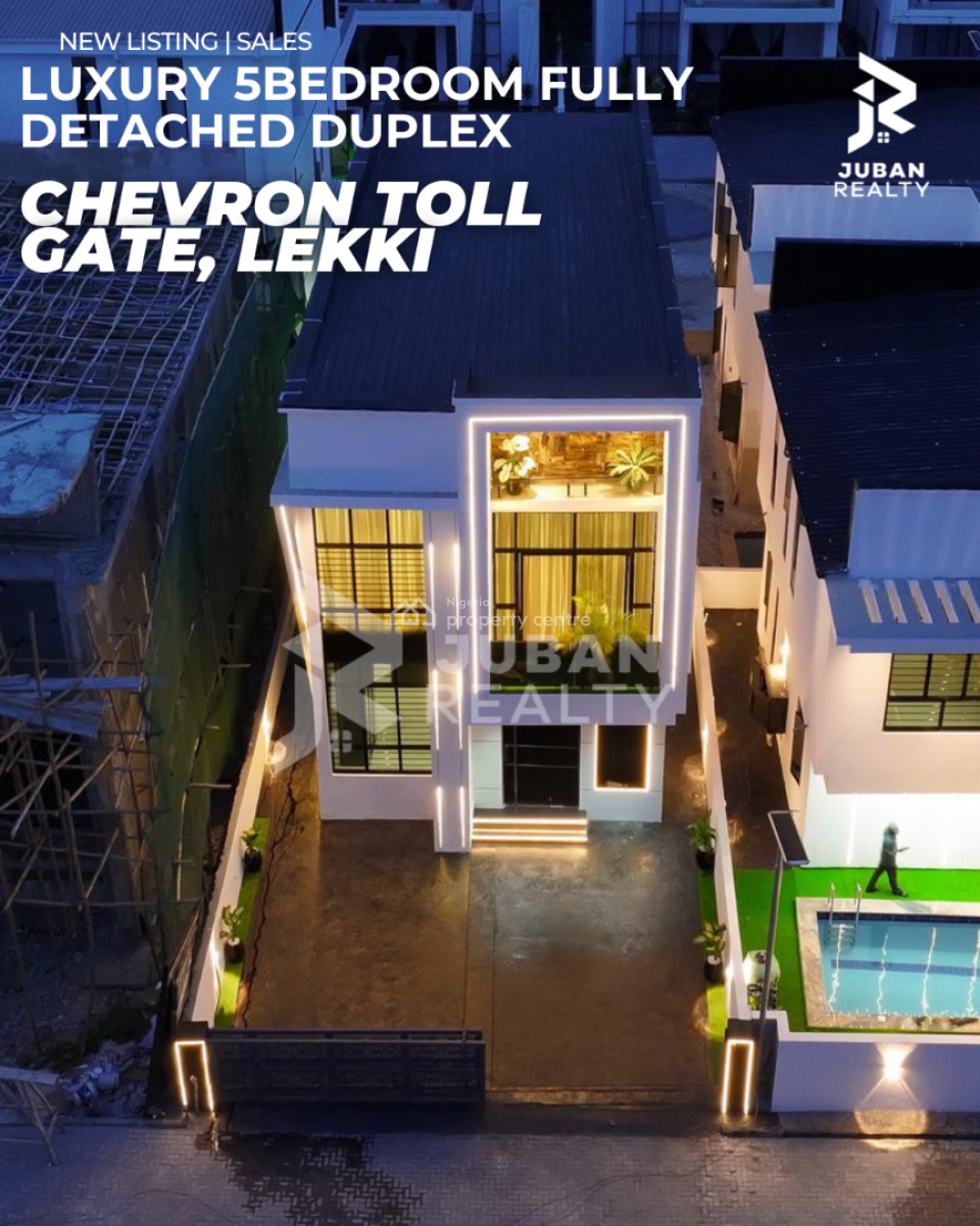 Luxury 5bedroom Fully Detached Duplex, Chevron Tollgate, Lekki, Lagos, House for Sale
