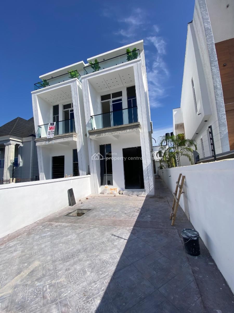 Newly Built 4 Bedroom Duplex  Comes with Bq, Gated Estate By Blenco Supermarket, Sangotedo, Ajah, Lagos, Semi-detached Duplex for Sale