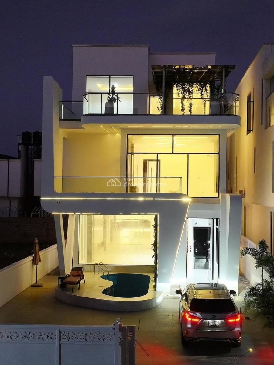 5bedroom Duplex with Pool, Pentfloor, Cinema, Gym, Hampton Lake Estate Chevron, Lekki, Lagos, Detached Duplex for Sale
