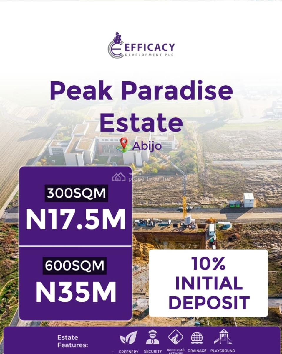 Buy and Build Location. Paradise at Your Beck and Call, Peak Paradise Estate, Abule Parapo, Abijo, Lekki, Lagos, Residential Land for Sale