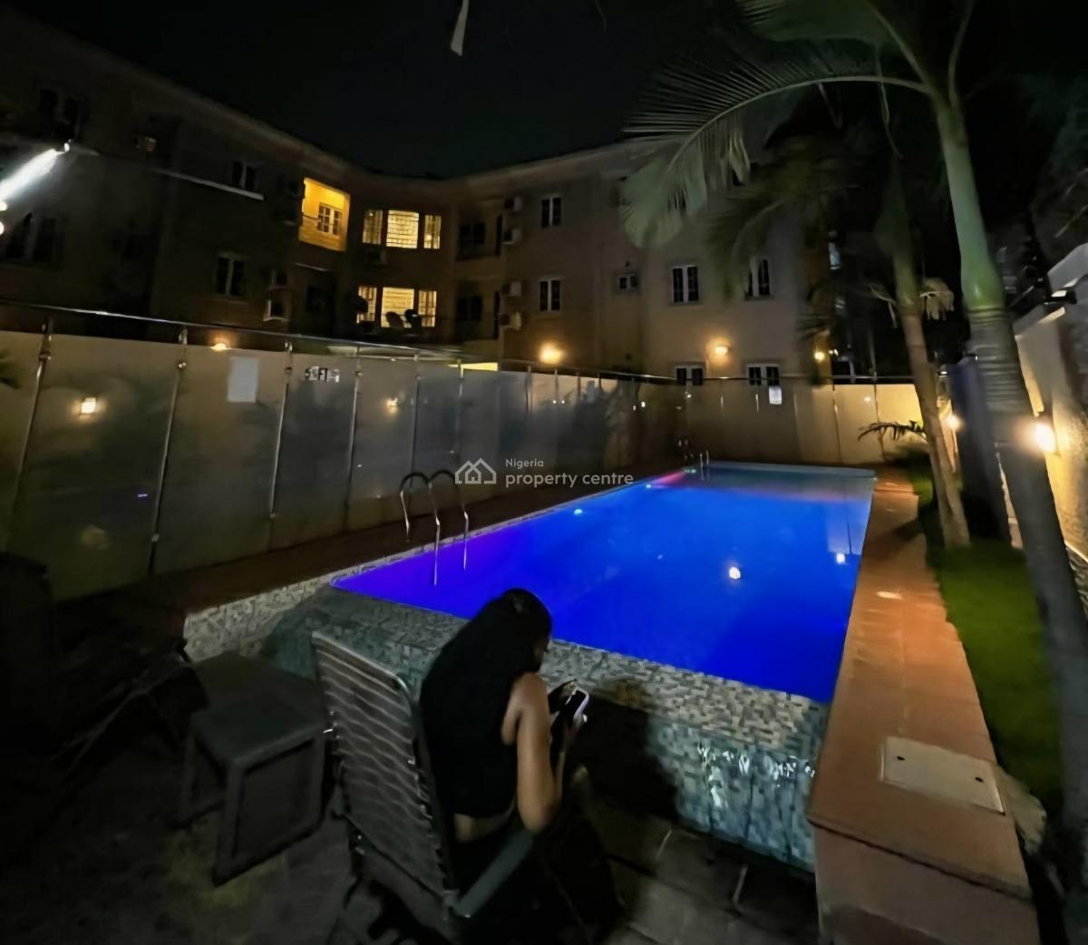 Luxury Service Furnished 3bedroom Flat, with Swim Pool, 24/7 Light, Jabi Main By Shoprite(tarred Rd, Jabi, Abuja, Flat / Apartment for Rent