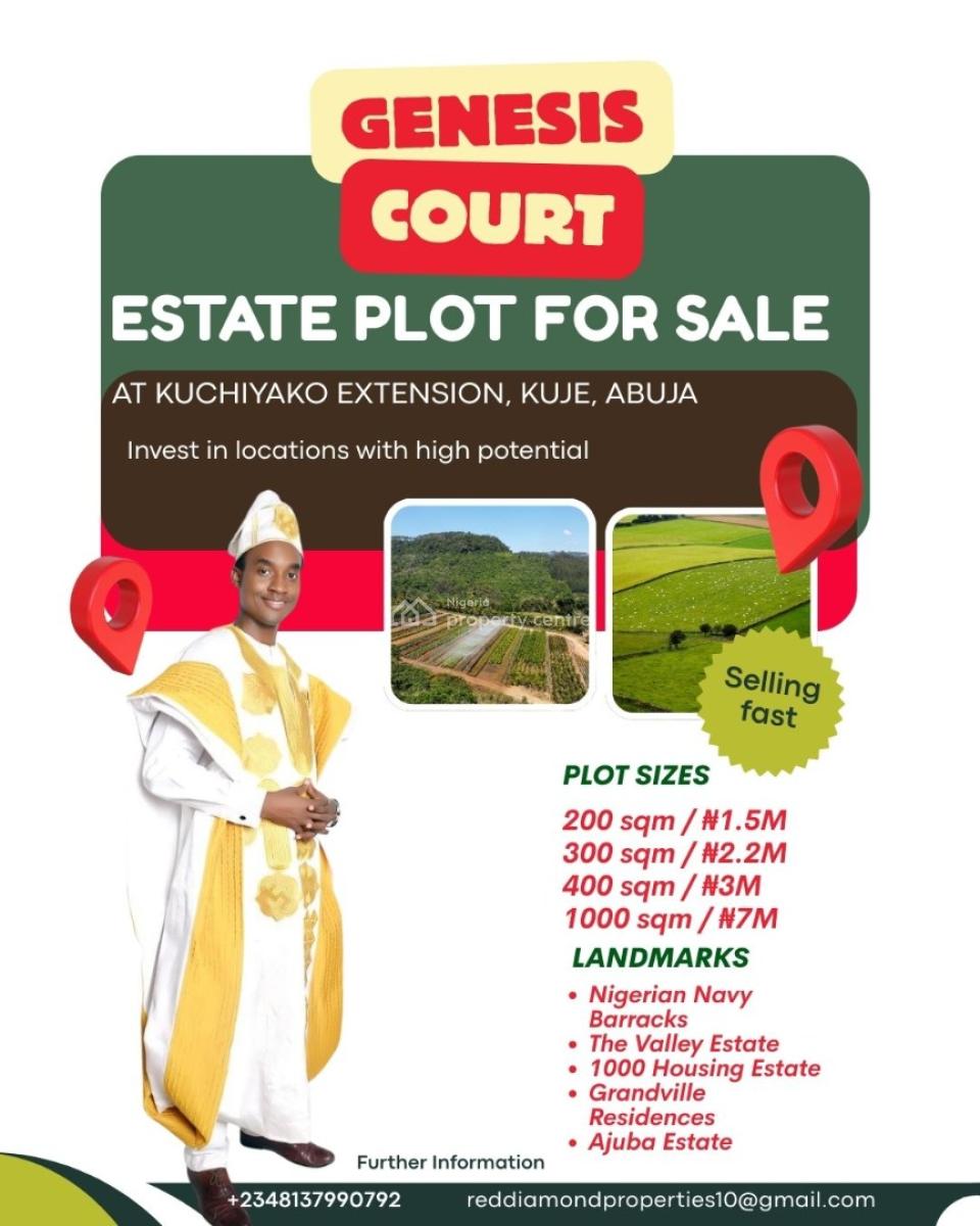 Estate Plot of Land, Kuje, Abuja, Residential Land for Sale