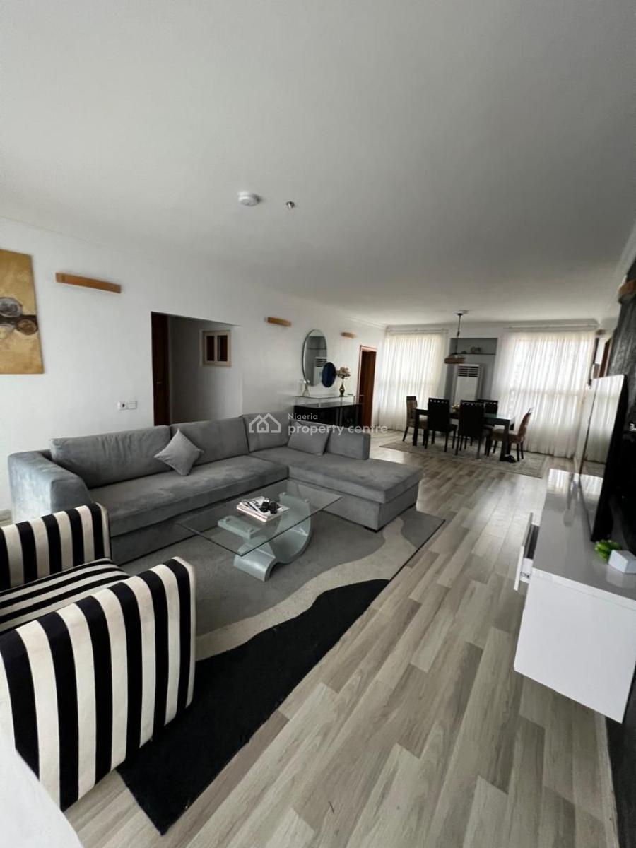 Spacious 3-bedroom Furnished Apartment on The 10th Floor, Ikoyi, Lagos, Flat / Apartment for Rent