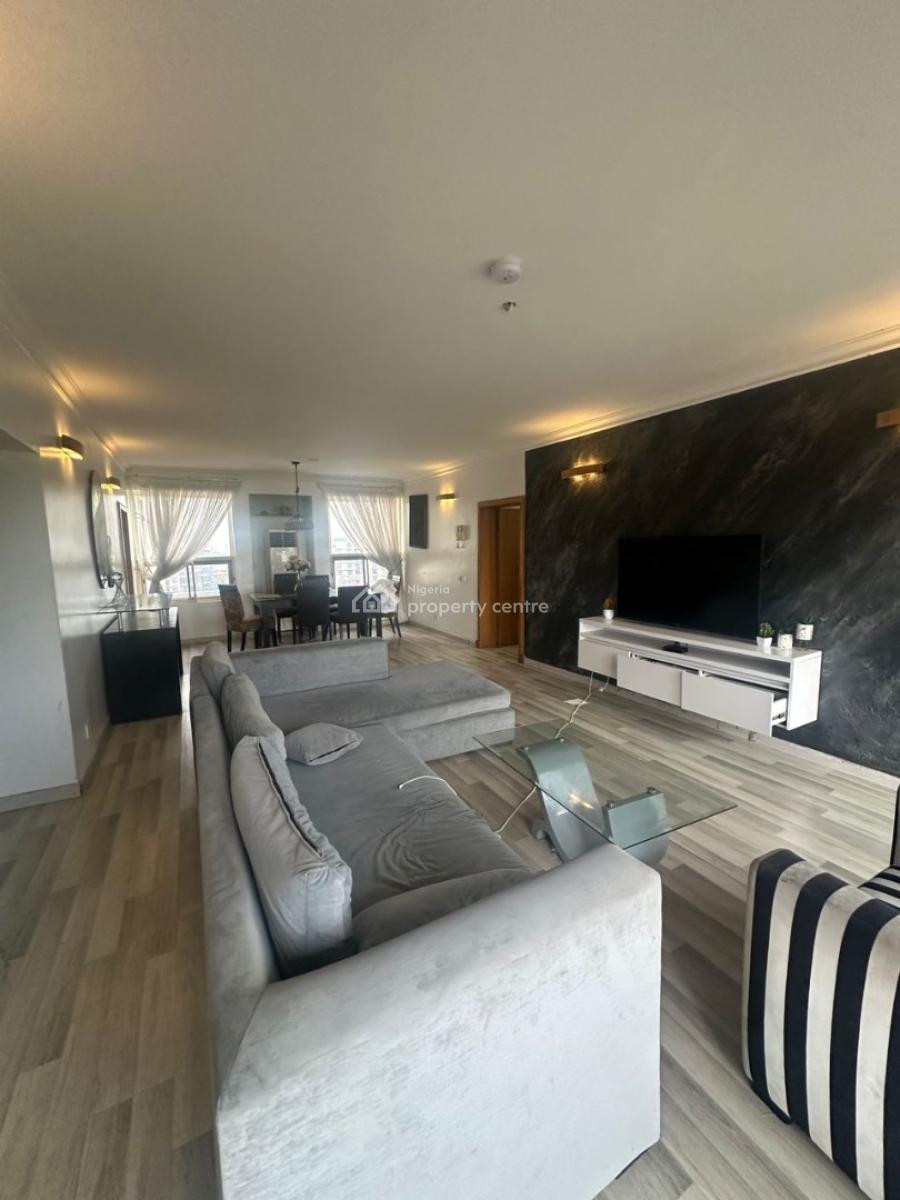 Spacious 3-bedroom Furnished Apartment on The 10th Floor, Ikoyi, Lagos, Flat / Apartment for Rent