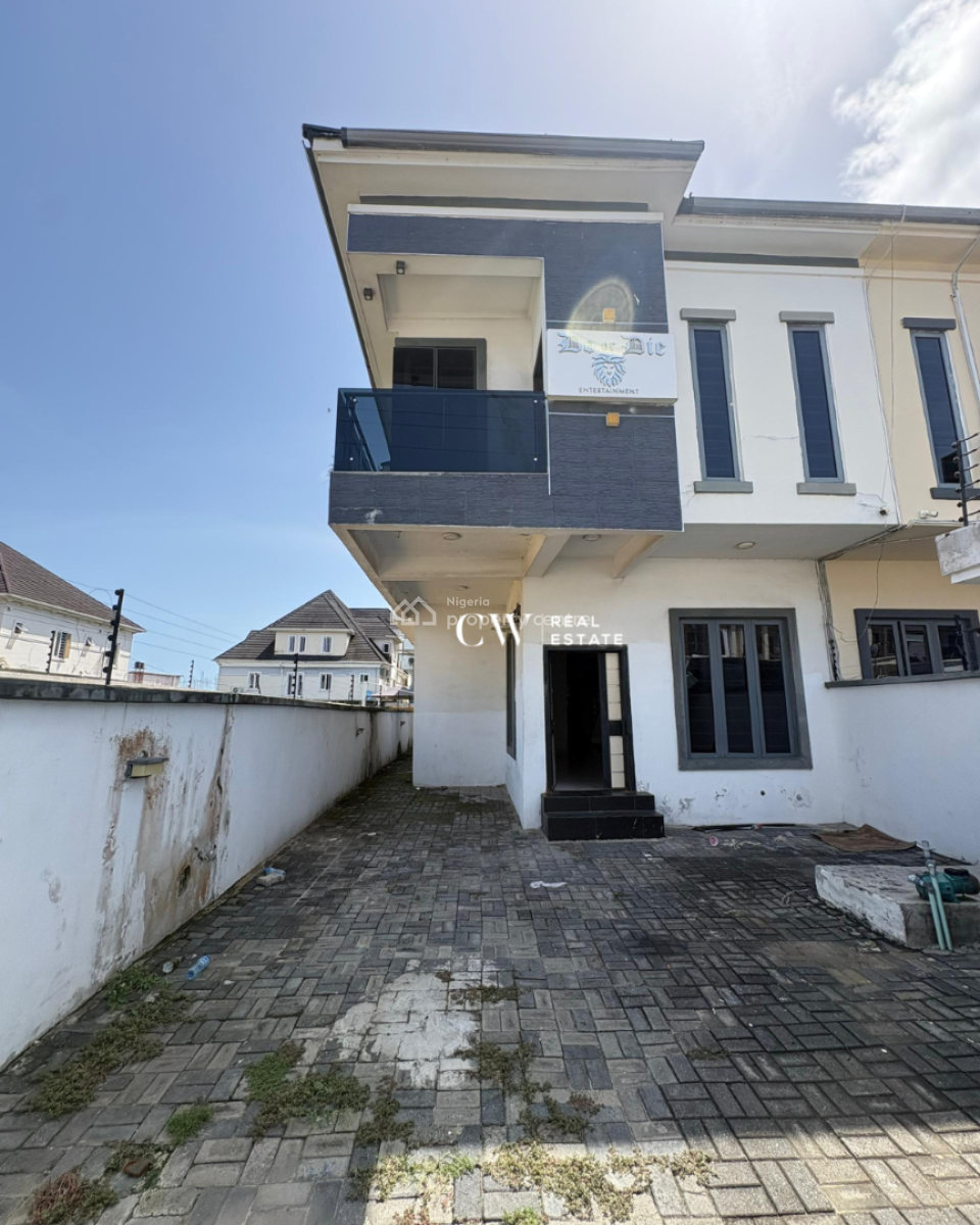 4 Bedroom Detached Duplex with Bq in Chevron, Lekki, Lagos, Detached Duplex for Rent