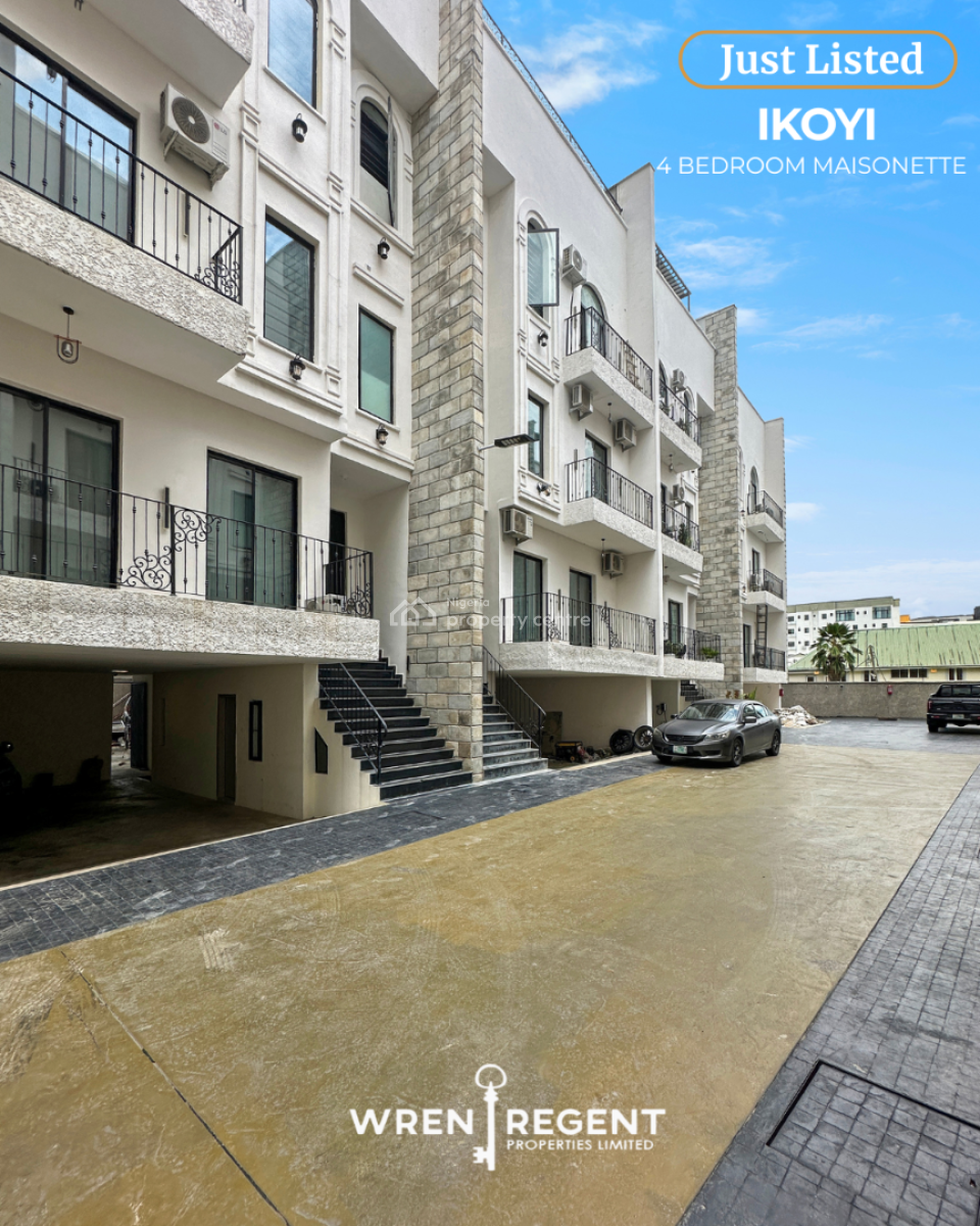 Prestigious 4-bedroom Terrace & Rooftop Pool, Ikoyi, Lagos, Flat / Apartment for Rent