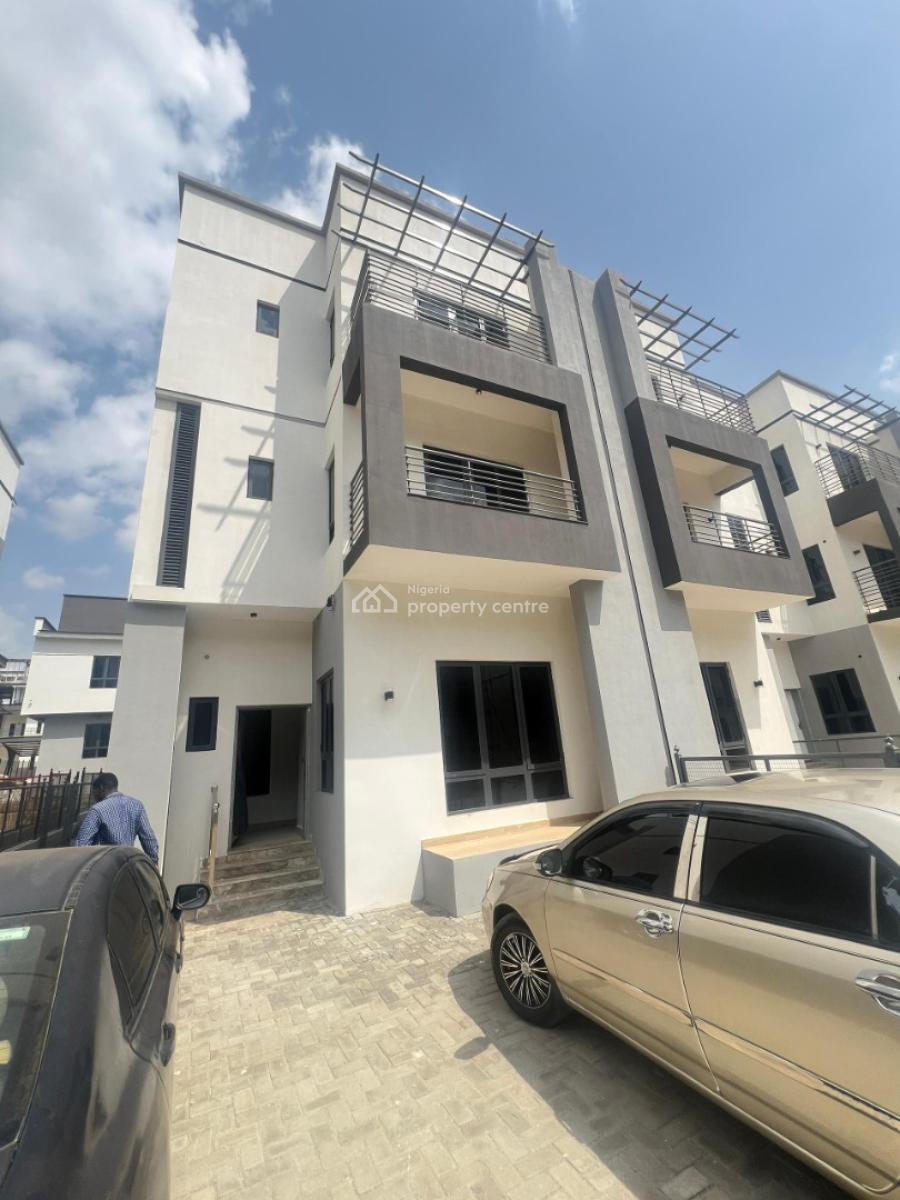 Newly Built 5 Bedroom Semi Detached Duplex with Bq and Pool, Guzape District, Abuja, Semi-detached Duplex for Rent