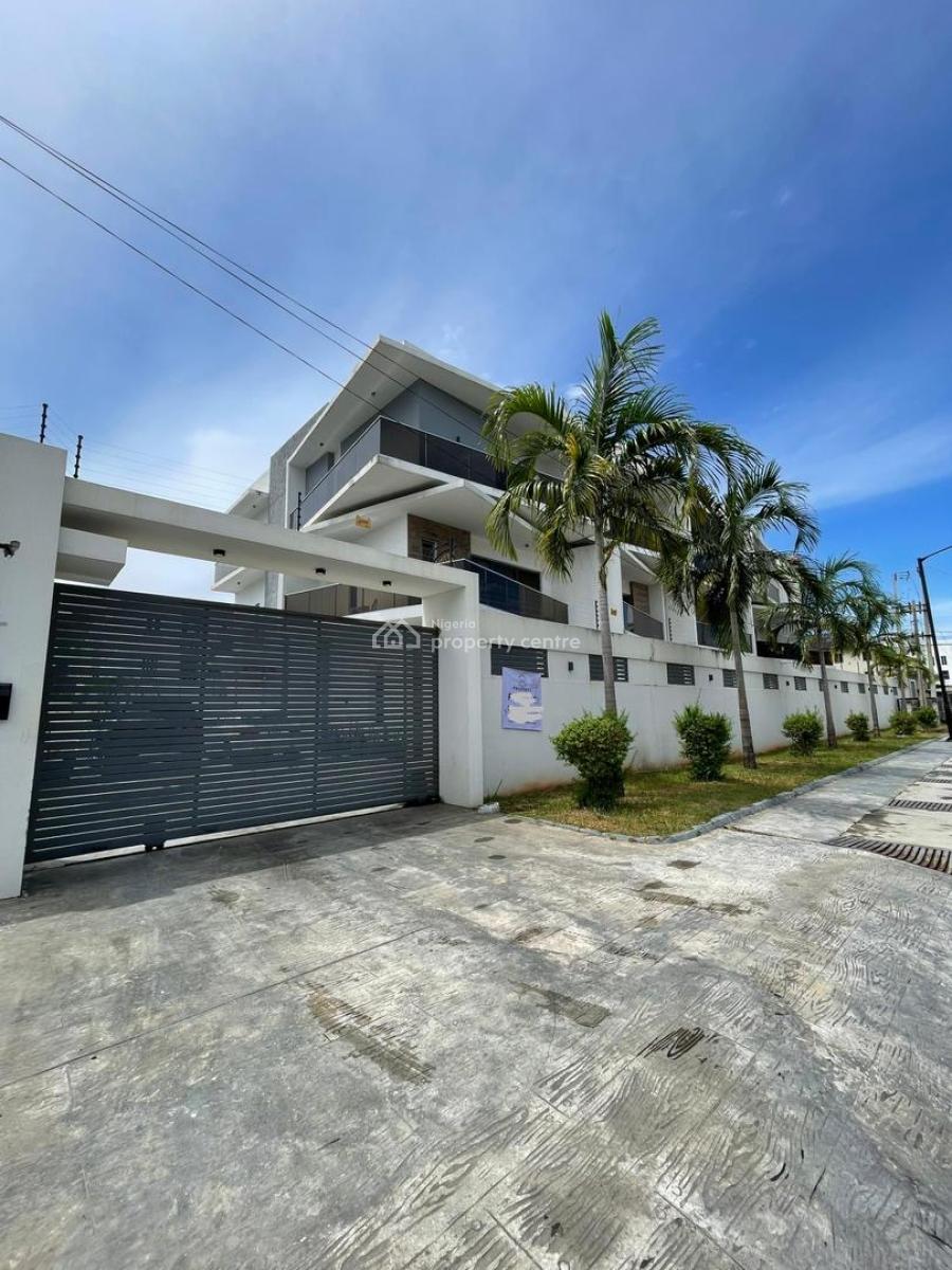 Contemporary 4-bedroom Corner Piece Terrace Duplex with Gym, Pool & Bq, Lekki Phase 1, Lekki, Lagos, Terraced Duplex for Sale