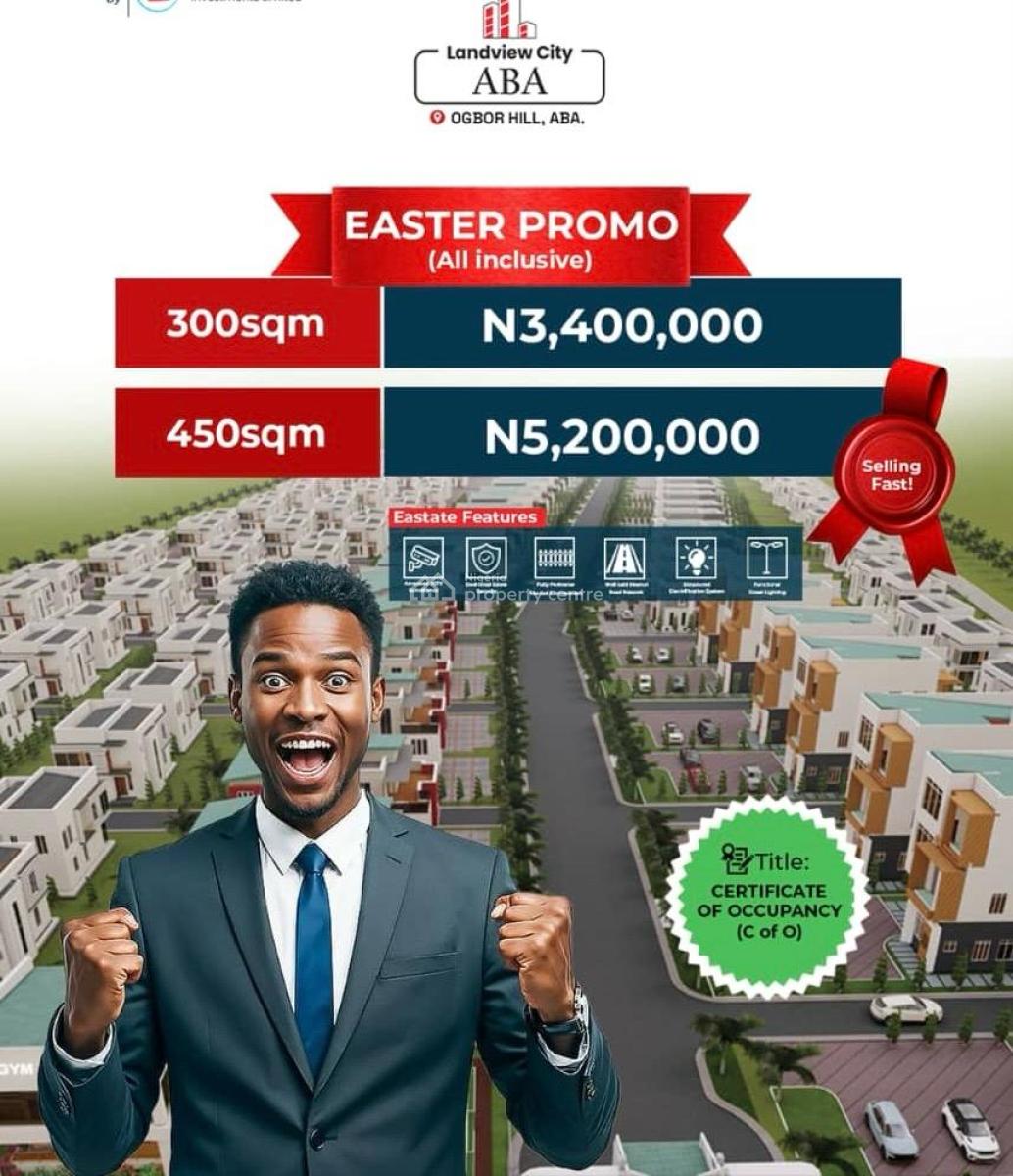 Own a Plot in Fast Devep. Aba  Landview City Phase 1 Ogbor Hill Aba, Ogbor Hill Market Aba, Aba, Abia, Residential Land for Sale