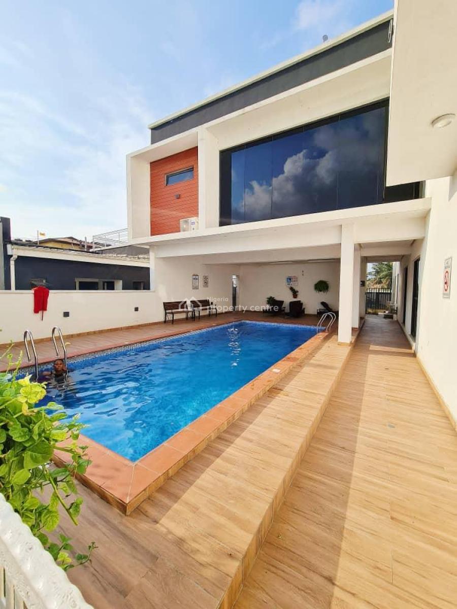 Fully Serviced 4 Bedroom Terrace Apartment with Pool and Gym, Ologolo, Lekki, Lagos, Terraced Duplex for Rent