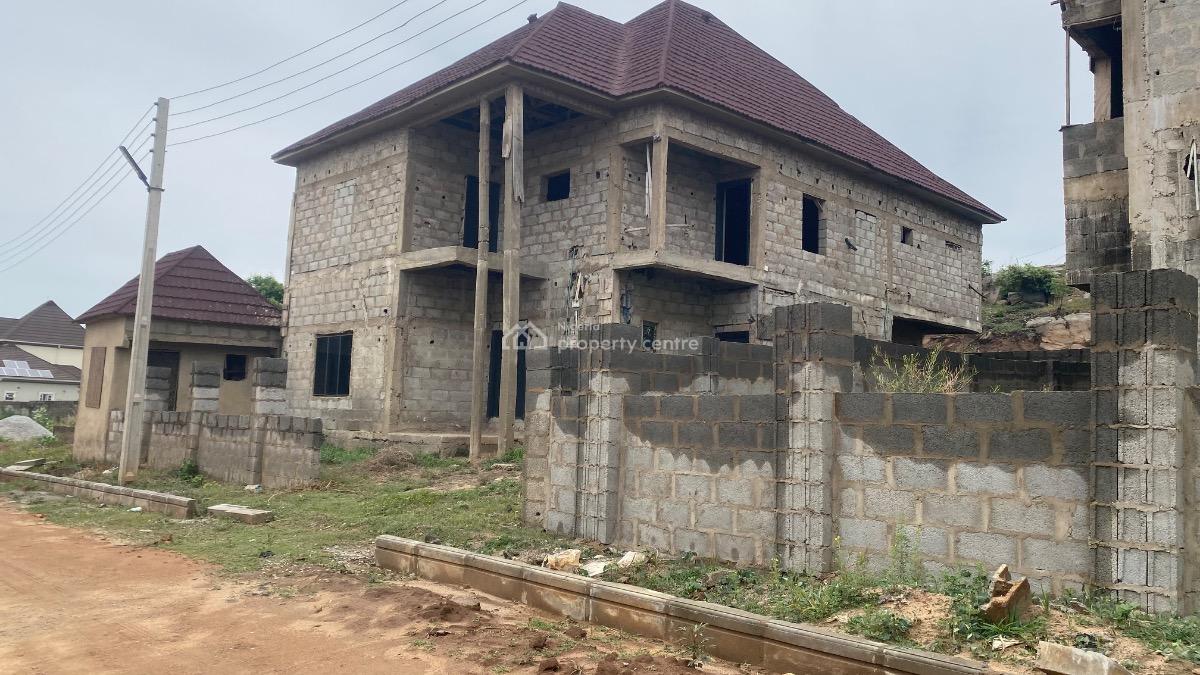 Spacious 4 Bedroom Fully Detached Duplex with 1 Room Bq, After Voice of Nigeria, Sabon Lugbe, Lugbe District, Abuja, Detached Duplex for Sale