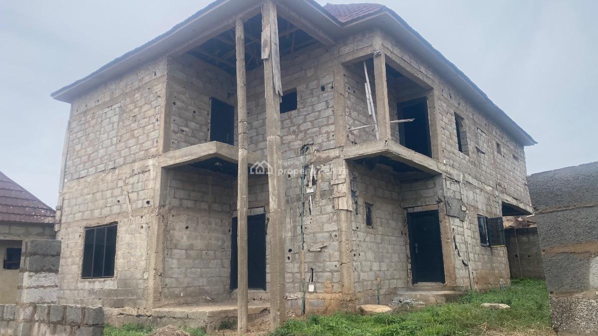 Spacious 4 Bedroom Fully Detached Duplex with 1 Room Bq, After Voice of Nigeria, Sabon Lugbe, Lugbe District, Abuja, Detached Duplex for Sale