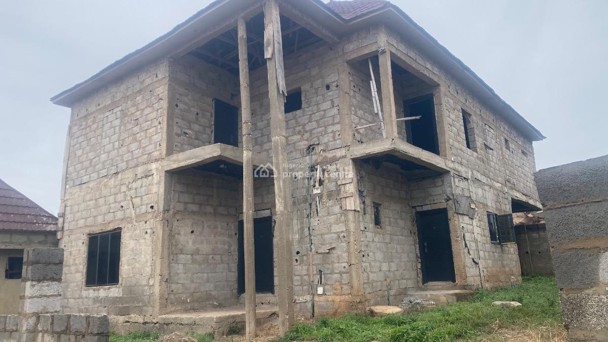 Spacious 4 Bedroom Fully Detached Duplex with 1 Room Bq, After Voice of Nigeria, Sabon Lugbe, Lugbe District, Abuja, Detached Duplex for Sale