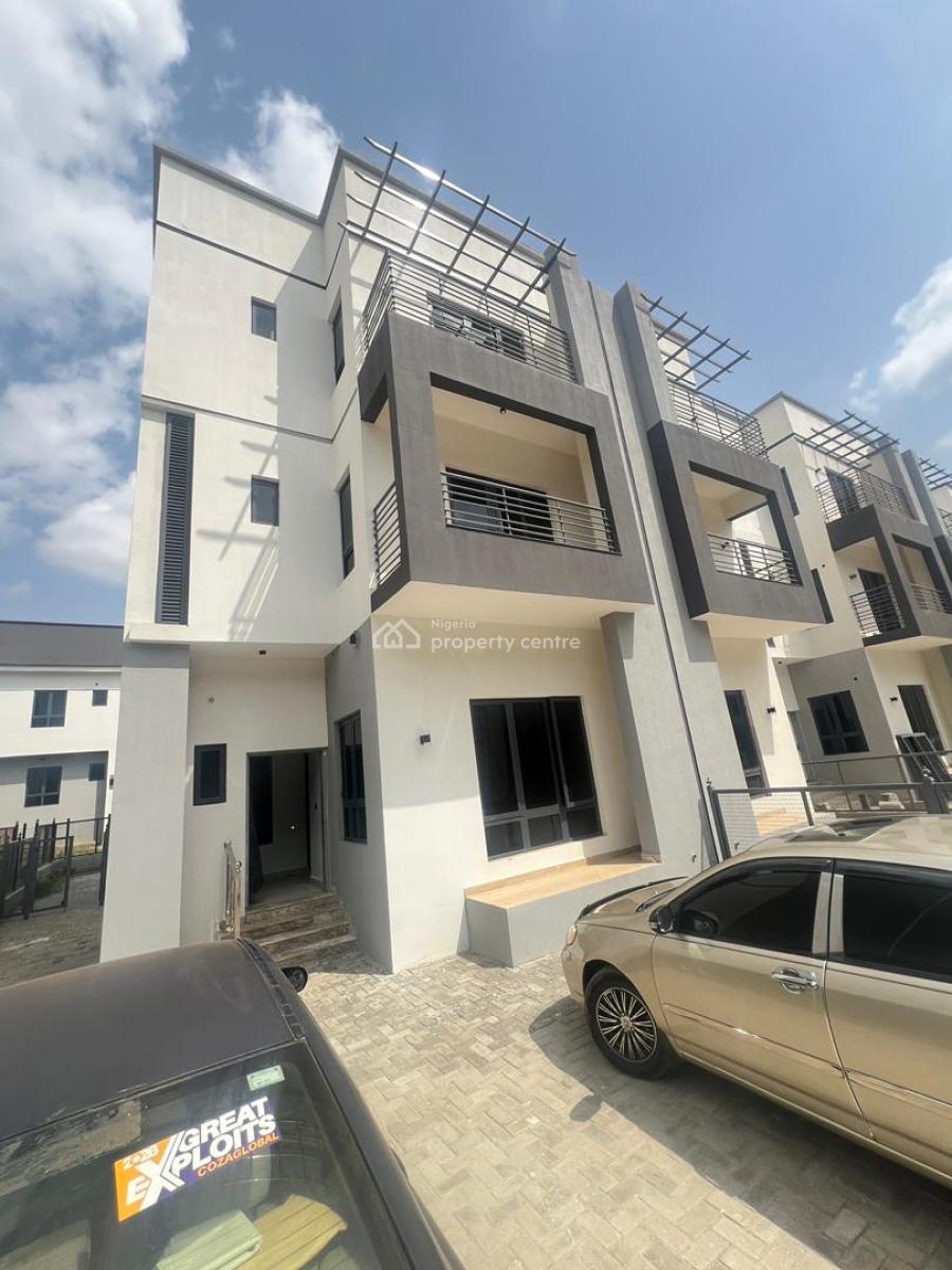 Newly Built 4bedroom Terrace Duplex, Guzape, Guzape District, Abuja, Terraced Duplex for Rent