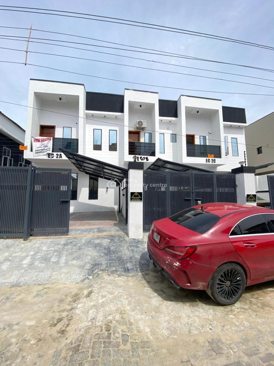 Well-built 4-bedroom Semi-detached Duplex on a Self-compound, Located, Sangotedo, Lekki, Lagos, Semi-detached Duplex for Sale