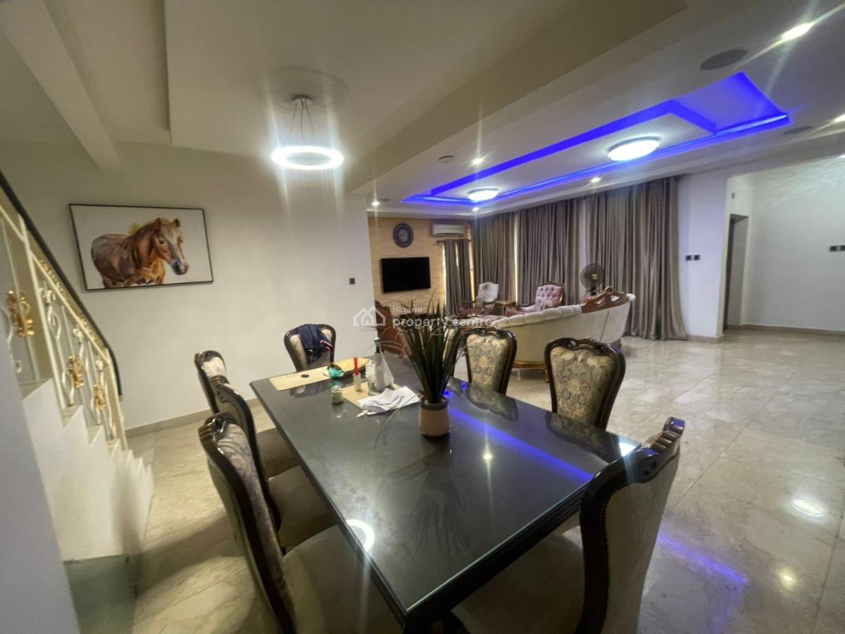 Furnished 4 Bedrooms Detached House with 1 Room Bq., Cadogan Estate, Osapa, Lekki, Lagos, Detached Duplex for Rent