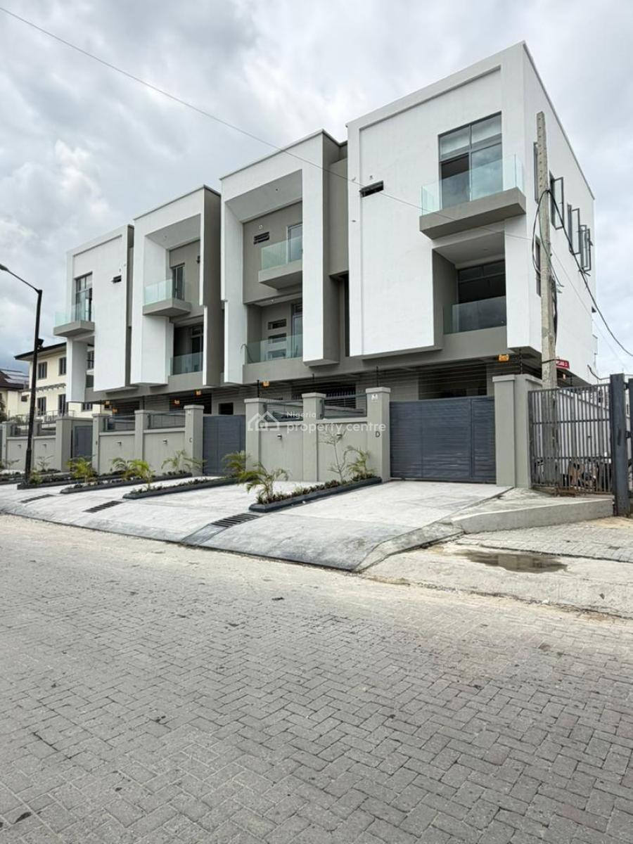 Magnificently Detailed 4 Bedroom Terrace Duplex with Bq, Lekki Phase 1, Lekki, Lagos, Terraced Duplex for Sale