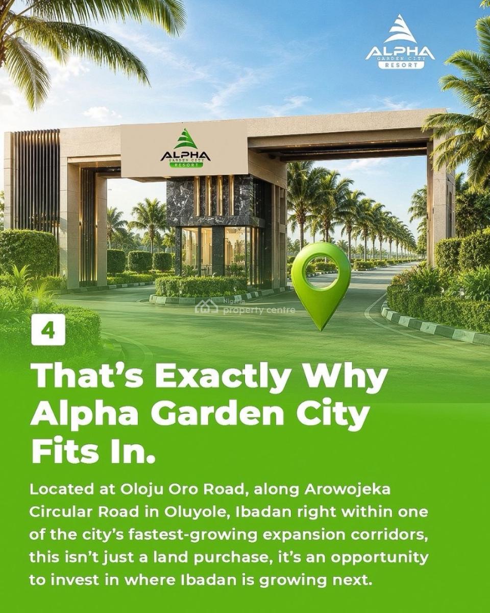 Land Is Positioned Right in That Growth Direction, Alpha Garden City Resort, Ibadan, Oyo, Residential Land for Sale