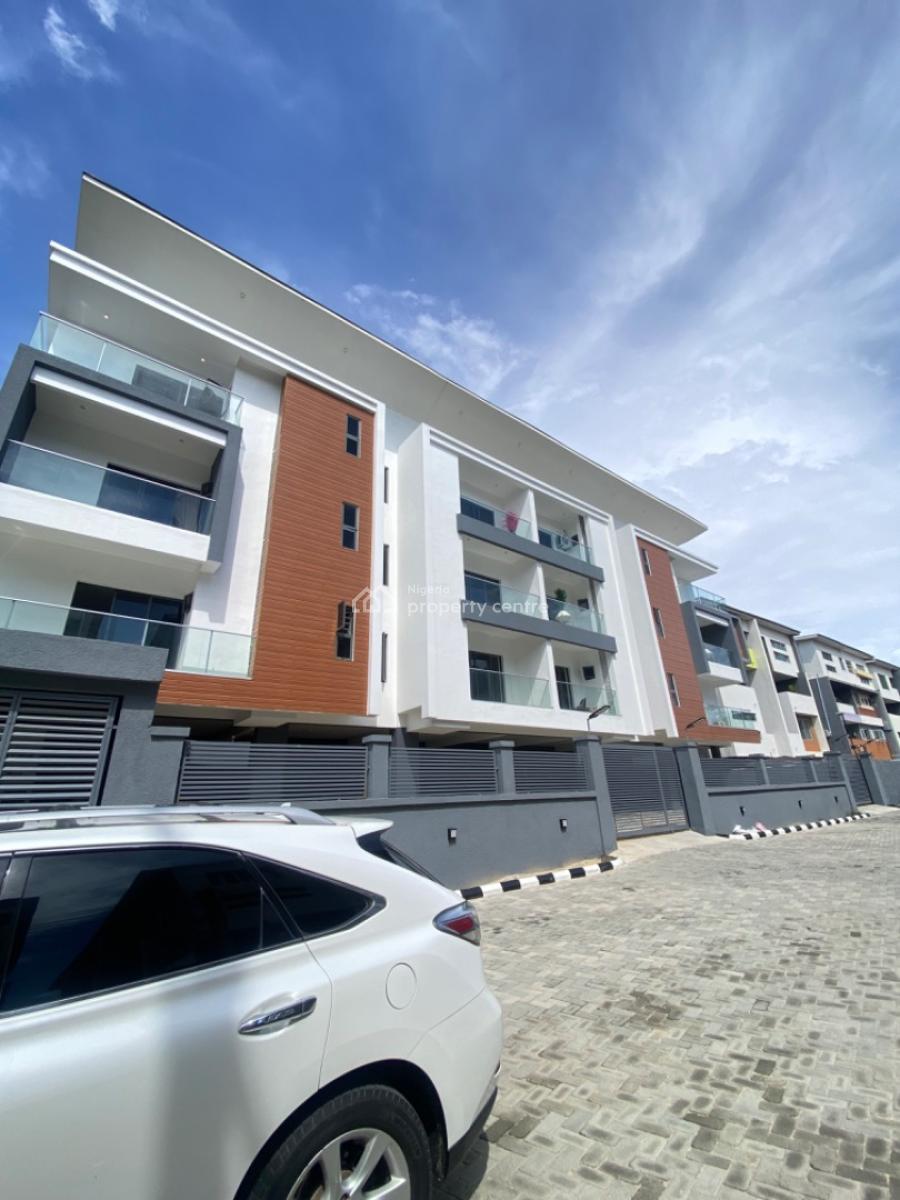 Luxury 3 Bedroom Serviced Spacious Apartment with Bq, Elevator & Gym, Ikate, Ikate, Lekki, Lagos, Flat / Apartment for Sale