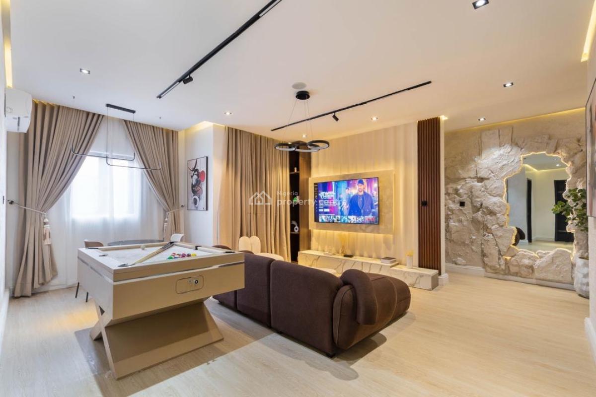 Newly Luxury 2 Bedroom Apartment with Ps5 & Snooker Netflix/prime, Lekki Phase 1, Lekki, Lagos, Flat / Apartment Short Let