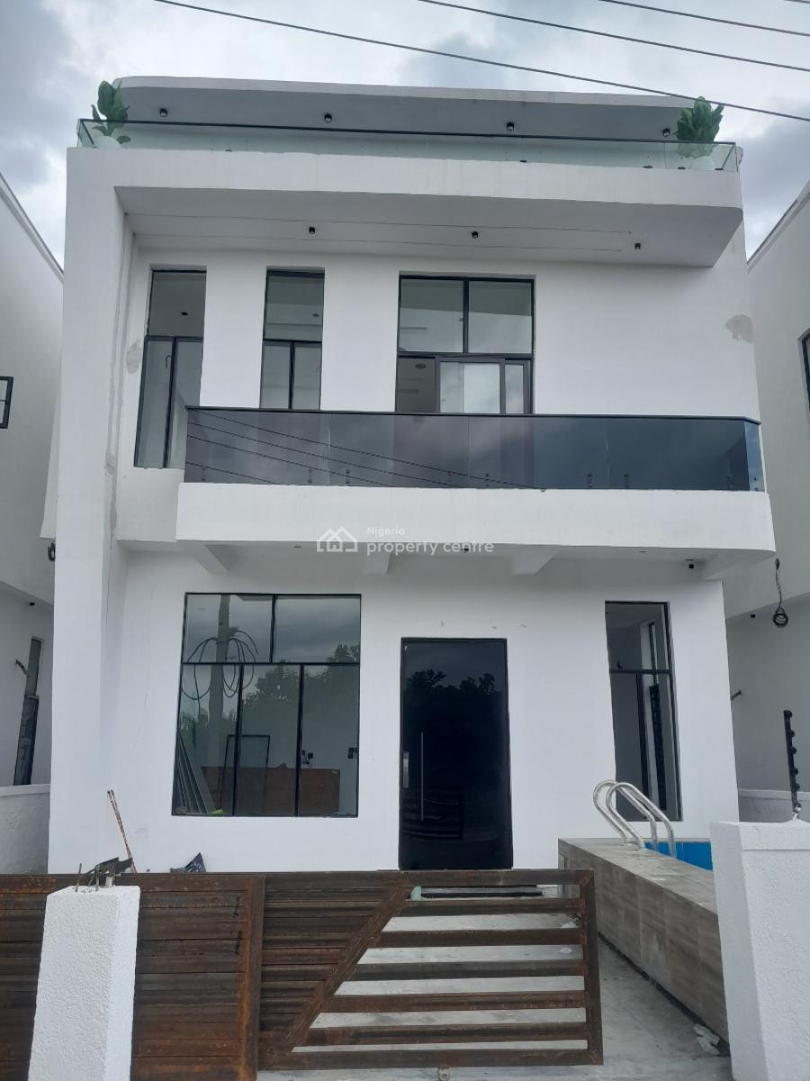 Luxurious 4 Bedroom Fully Detached Duplex with Swimming Pool, Behind Landwey, Ajah, Lagos, Detached Duplex for Sale