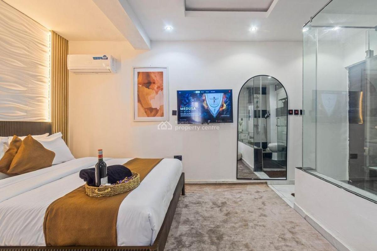Champagne    *a Spacious Luxury 1 Bedroom with Ps5, 2 Balconies & Pr, Freedom Way, Lekki Phase 1, Lekki, Lagos, Detached Duplex Short Let
