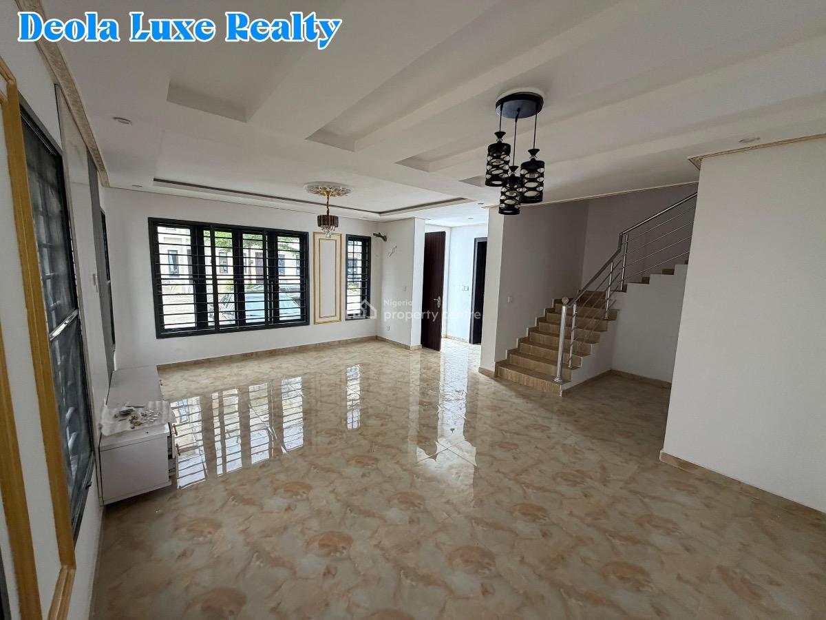 a Luxury Built 4 Bedroom Terrace Duplex in a Fully Serviced with Gym, Platinum Way, Ikate, Lekki, Lagos, Terraced Duplex for Rent