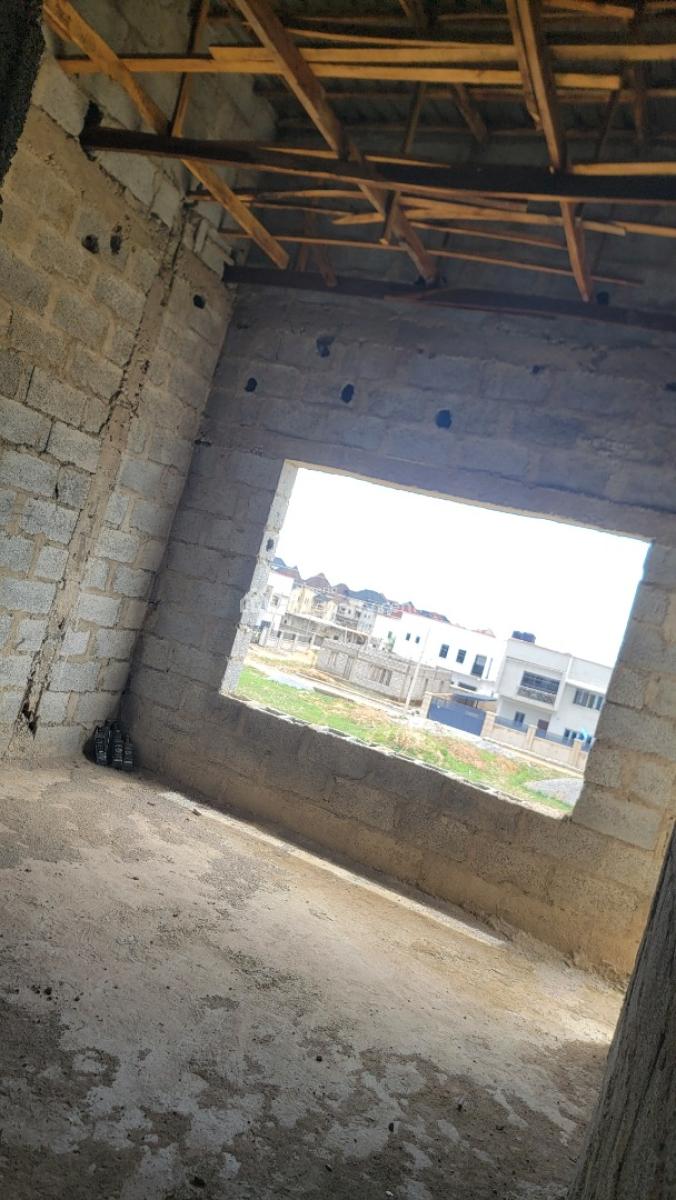 Standard Four(4) Bedroom Terrace Duplex (carcass), Crown Vista Estate, Behind Palm Height 🌴 Off Airport Road Abuja, Lugbe District, Abuja, Terraced Duplex for Sale