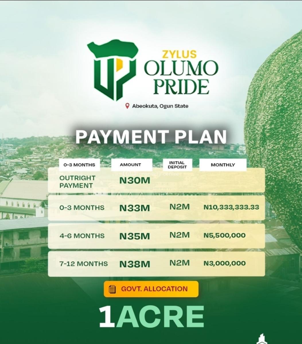 550sqms Land with 1m Initial Deposit, Ibara, Abeokuta South, Ogun, Residential Land for Sale