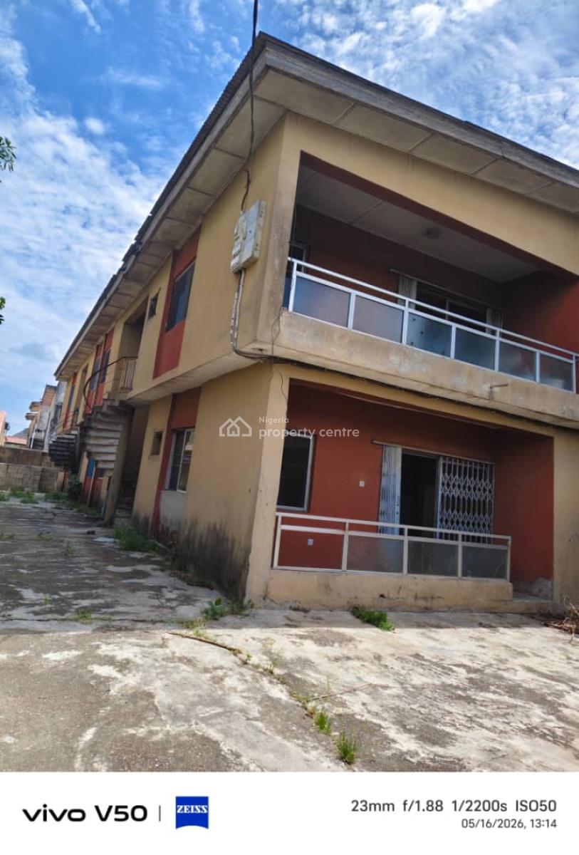 Solidly Built(refurbishable) Block of 4 Units of 3-bedroom Flat, Okota, Isolo, Lagos, Block of Flats for Sale