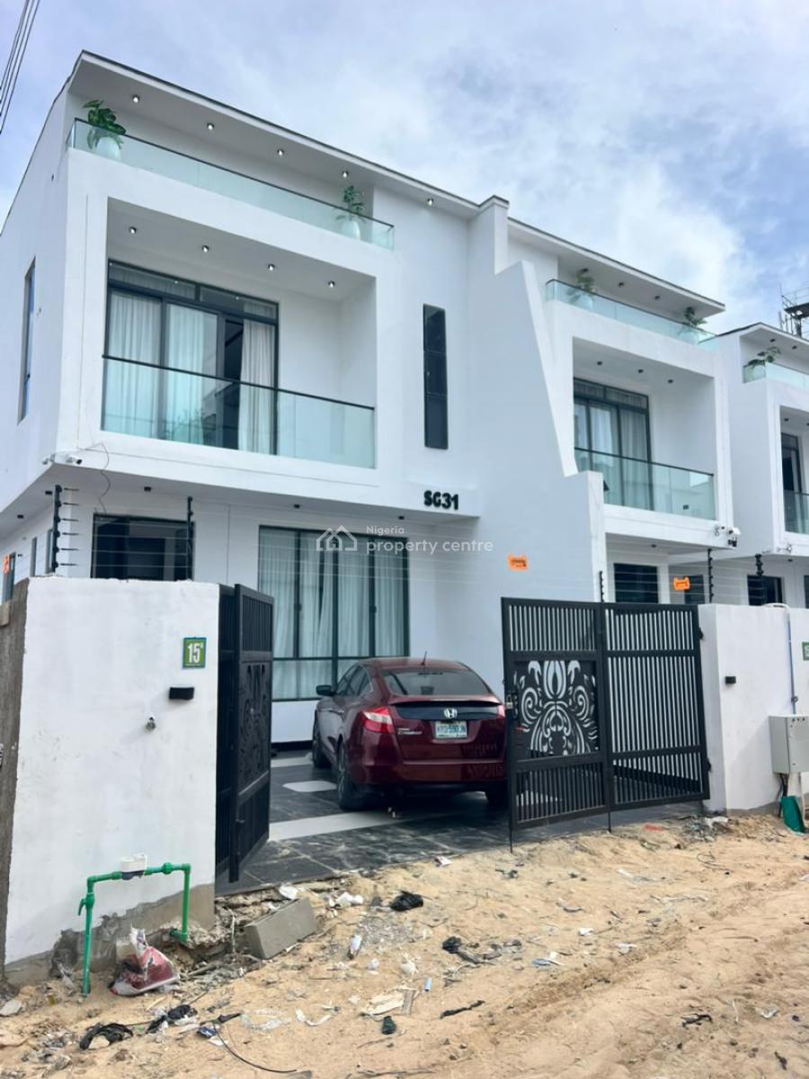 Bespoke 4 Bedroom Semi Detached Duplex with Bq in a Serene Environment, Chevron, Lekki, Lagos, Detached Duplex for Sale
