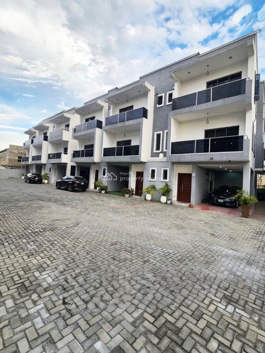 Serviced 4 Bedroom Terrace Duplex with Bq, Ikate, Lekki, Lagos, Terraced Duplex for Rent