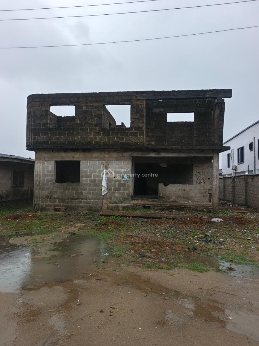 4 Units of Incomplete 3bedroom Flats on Full Plot, Nepa Phase 1, Ijagemo, Ijegun, Ikotun, Lagos, Block of Flats for Sale