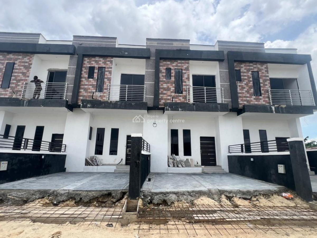 New  2 Bedrooms Self Compound Terrace Detached Duplex with Bq, General Paint Estate, Ajah, Lagos, Terraced Duplex for Sale