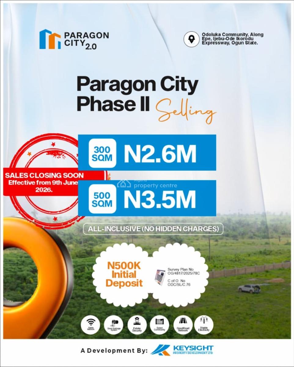 Paragon City Phase Ii, Oduluka Community, Along Epe–ijebu-ode/ikorodu Expressway, Ijebu Ode, Ogun, Residential Land for Sale