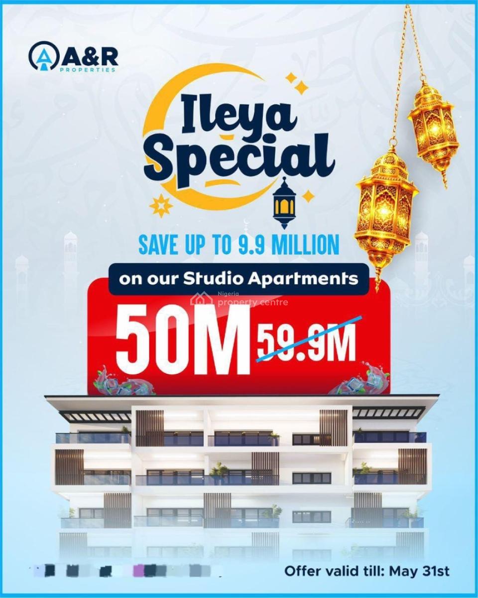 Ileya Offer: Studio Apartments Near Coast Road at Laguna Beach, Laguna Beach Apartment , a Secured Estate with Pool and Beach View, Ajah, Lagos, Flat / Apartment for Sale