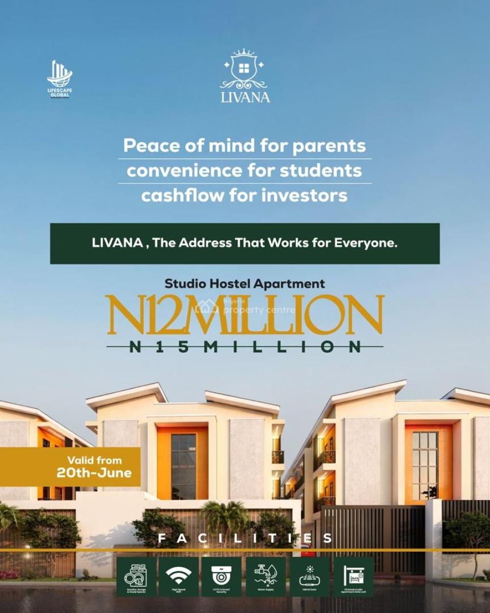 Lock in a Student Housing Cashflow Machine at 12m Before June 20th!, Opposite Funaab, Abeokuta North, Ogun, Self Contain (single Rooms) for Sale