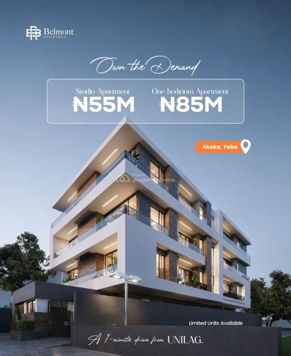 Most Strategic One Bed Apartment Suitable for Investment in Yaba, Akoka, Akoka, Yaba, Lagos, Block of Flats for Sale